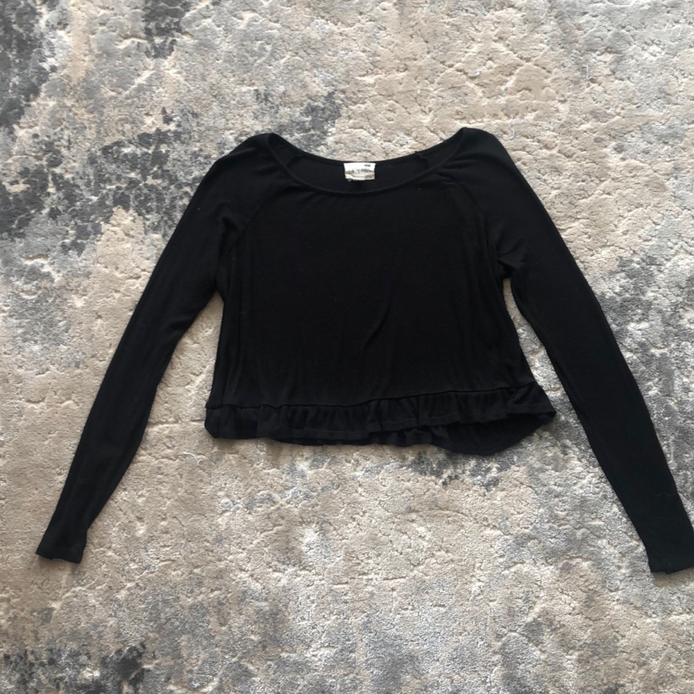 black long sleeve top